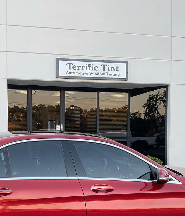 Terrific Tint storefront offering professional window tint in Laguna Hills, California
